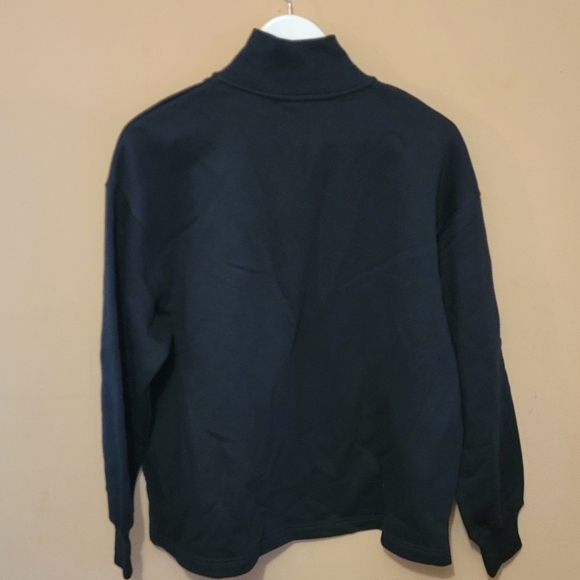 Nike Women's Sportswear Swoosh Fleece ¼-zip top - black - Picture 10 of 10